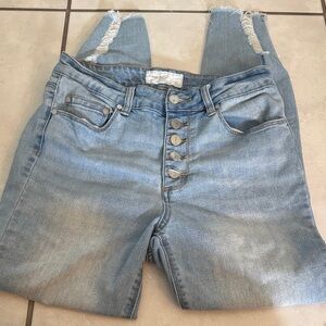 Ban.jar High-Rise Light Blue Button-Fly Women’s skinny Jeans